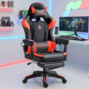 <span class=keywords><strong>Silla</strong></span> <span class=keywords><strong>Gamer</strong></span> Ergonómica Profesional <span class=keywords><strong>Rosa</strong></span>, <span class=keywords><strong>Silla</strong></span> de Juego Reclinable de Cuero con Respaldo Alto, <span class=keywords><strong>Silla</strong></span> de Carreras - Product Image 1