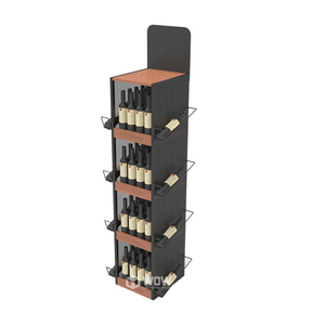 <strong>Custom</strong> Metal <strong>Wine</strong> <strong>Display</strong> Stand Floor POP <strong>Display</strong> and Wire Shelf Racks for Retail Shop Merchandising - Product Image 1