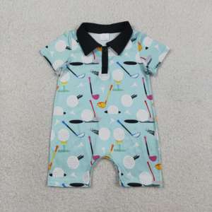 SR3086 rts Mono de Manga Corta para Bebé con Diseño de Golf, Venta al por Mayor, para Niño - Product Image 1