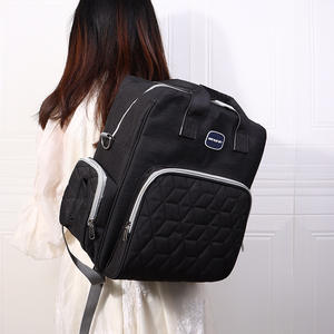 Bolsa de pañales multifuncional con compartimento aislado para madre y bebé, mochila de gran capacidad con correa desmontable, ideal para primavera. - Product Image 4