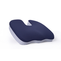 Coussin de siège en mousse à mémoire de forme Bewalker pour la maison, la voiture, le bureau - Soins de santé, anti-acariens, anti-statique, carré, amovible et lavable