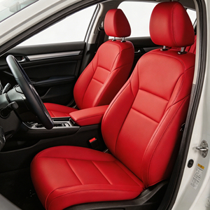 Fundas de Asiento de Coche de Cuero NAPA Ecológicas, Transpirables e Impermeables de Lujo TOPFIT para Civic, Golf, <span class=keywords><strong>Polo</strong></span>, X6, A7, Juego Completo - Product Image 1