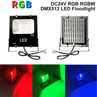 Projecteur LED numérique programmable RGB RGBW DMX512 de haute qualité DC24V 50W 100W, étanche pour extérieur, éclairage de scène