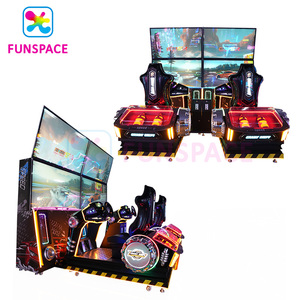 เครื่องเล่นเกมขับรถแบบหยอดเหรียญ Funspace Game Center สำหรับ 2 ผู้เล่น หน้าจอ HD 65 นิ้ว เครื่องเกมแข่งรถ - Product Image 5