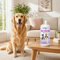 Champú para Perros Zourunan 50 en 1, 15.9 Oz 473ml, Limpieza Suave y Efectiva, Cuidado en Casa, Marca Privada, Venta al Por Mayor
