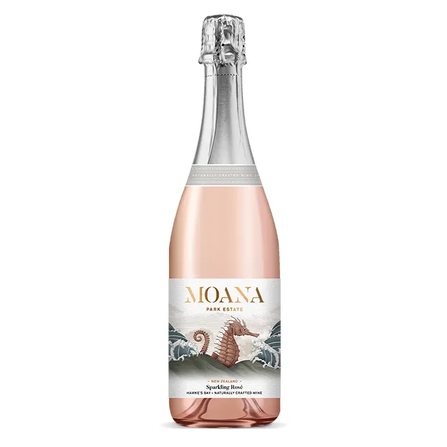 Moana Park Classic Sparkling Rose Alcoholic Beverage Grapefruit Drink Cooling Fermentation Natural Wine