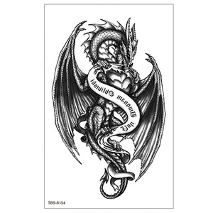 Prêt à expédier – Plus de 5000 motifs de tatouages temporaires de dragon pour hommes, autocollants imperméables en papier, modèle TBS - Product Image 2