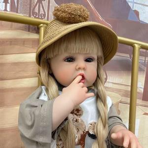 Nouveauté Offre Spéciale 22 pouces <span class=keywords><strong>Bebe</strong></span> Reborn réaliste poupée en vinyle souple modèle de mode réaliste jouet pour filles cadeau parfait - Product Image 6