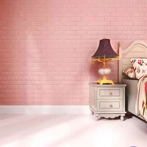 Paneles de Pared 3D Autoadhesivos Impermeables de Tela No Tejida con Patrón de Follaje Moderno, Aislamiento Térmico y Resistentes a la Humedad para Cocina y Baño - Product Image 5