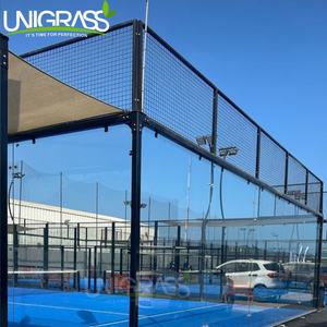 UNI Custom Varios colores Profesional Paranomic Padel Cancha de tenis con todo el conjunto de instalaciones-<span class=keywords><strong>Comprar</strong></span> Blue Padel Grass - Product Image 3