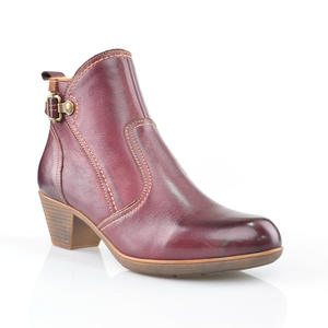 Chaussures pour femmes, accessoire élastique en cuir à grain complet, talon bas, robe tendance - Product Image 3