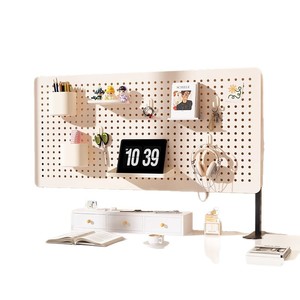 Desktop Pegboard Shelf Wall Mounted Storage Organizer For <b>Desk</b> Office Organization Rectangle <b>Foldable</b> - Product Image 5