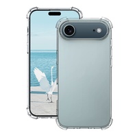 Coque de téléphone en TPU transparente de luxe pour iPhone 17 Pro Max AIR 15 PRO MAX Airbags conception anti-choc accessoire de téléphone portable