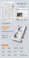Carte graphique de jeu 100% neuve GPU Geforce RTX 3060 12 Go 192 bits double ventilateur, carte graphique RTX 3060 Ti 8 Go GDDR6 256 bits 8 broches
