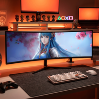 Monitor Gaming Ultrawide de 34 Pulgadas, 180Hz, 1ms de Respuesta, Panel VA, 1500R, Compatible con Montaje VESA, Directo de Fábrica, para Tiendas de PC