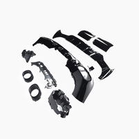 Difusor de Parachoques Trasero de Doble Salida Estilo AMG Negro ABS para Mercedes Benz Clase CLA CLA35 W118