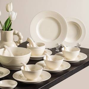 Assiette <span class=keywords><strong>en</strong></span> <span class=keywords><strong>porcelaine</strong></span> élégante pour steak, pâtes, <span class=keywords><strong>petit</strong></span>-déjeuner, dessert, vaisselle de table pour la maison et l'hôtel, ensemble de vaisselle blanche, <span class=keywords><strong>service</strong></span> sûr et sécurisé - Product Image 2