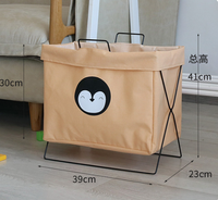 Panier à linge en métal lavable pliable, panier de rangement, panier de tri, vente en gros