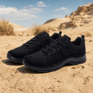 Elkland - Zapatillas de Senderismo Ligeras y Transpirables de Malla Negra para Verano, Antideslizantes, para Trekking al Aire Libre, Zapatillas Tácticas de Montaña - Product Image 3