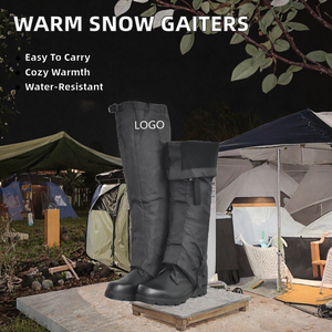 Polainas de nieve cálidas orgánicas certificadas impermeables portátiles Unisex, carrera de senderismo al aire libre, senderismo, esquí de fondo - Product Image 2