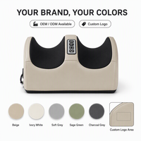 Masseur électrique chauffant pour pieds et jambes avec fonction de pétrissage Shiatsu et physiothérapie infrarouge pour le corps