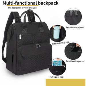<span class=keywords><strong>Sac</strong></span> <span class=keywords><strong>à</strong></span> <span class=keywords><strong>dos</strong></span> de voyage extensible pour maman, imperméable, en Oxford 900D, pour les articles essentiels de bébé, <span class=keywords><strong>sac</strong></span> de nutrition - Product Image 3