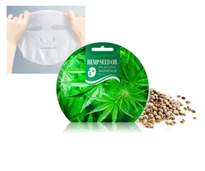 Mond'sub New Product Eucalyptus Plant Fiber Facial Mask Hemp Seed Oil Anti-aging Face Mask