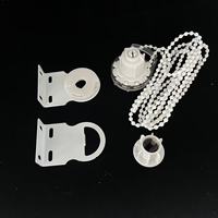 Kit de mécanisme à clipser de type rouleau de 28 mm, accessoires couleur zèbre, avec embout de fixation en métal et chaîne de perles