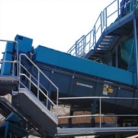 Laveuse à spirale haute performance Constmach 200-400 TPH pour recyclage de sable fin, avec composants de pompe à engrenages à moteur AC, garantie 2 ans