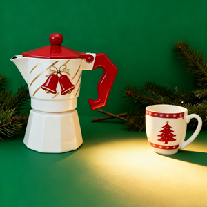 Cafetera Italiana de Aluminio con Juego de Tazas para Preparar Café Italiano y <span class=keywords><strong>Cubano</strong></span>, Regalo para el Día de San Valentín - Product Image 4