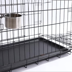 IKITCHEN - Juego de Comedero y Bebedero para Mascotas de Acero Inoxidable, Comedero Colgante para Jaula de <span class=keywords><strong>Perros</strong></span>, Bebedero para <span class=keywords><strong>Perros</strong></span> y Gatos - Product Image 4