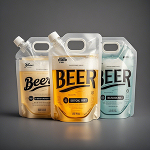 Bolsas de plástico transparente para llevar cerveza artesanal bolsas de embalaje líquido bolsas para beber al aire libre - Product Image 4