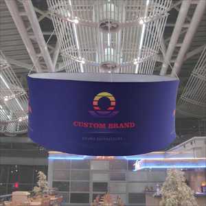 Banner de Tela Tensada Personalizado para Techo, Banners Colgantes para Interiores, Banner para Exhibición en Ferias Comerciales - Product Image 1