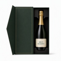 Boîte cadeau pour vin en forme de livre magnétique avec logo personnalisé, insert en EVA, emballage en papier de luxe pour bouteille de vin rouge, emballage cadeau