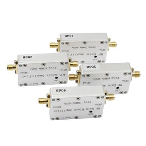 10MHz-6GHz LNA แอมพลิฟายเออร์รับความเรียบสูง10dB 20dB 30dB รับ40dB ไดรฟ์ RF ประสิทธิภาพสูงพร้อมเครื่องขยายเสียง SMA RF - Product Image 1
