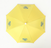 Casquette parapluie pour enfants en polyester argenté mains libres, protection solaire et pluie, avec impression de logo pour cadeaux d'affaires