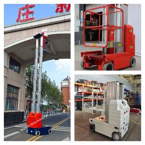 Escalera de aluminio hidráulica de 6m-11M, andamio, elevador de mástil doble individual, plataformas de trabajo aéreo accionables, elevador de mástil, elevadores verticales - Product Image 5