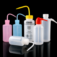 Bouteille de lavage en plastique LDPE à presser, pour rinçage chimique et eau, pour laboratoire