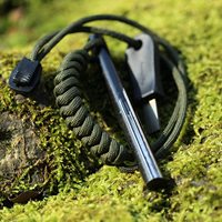 Hotsale Outdoor Fire Stone Magnesium Wilderness Kit de démarrage d'incendie de survie d'urgence avec grattoir Parachute