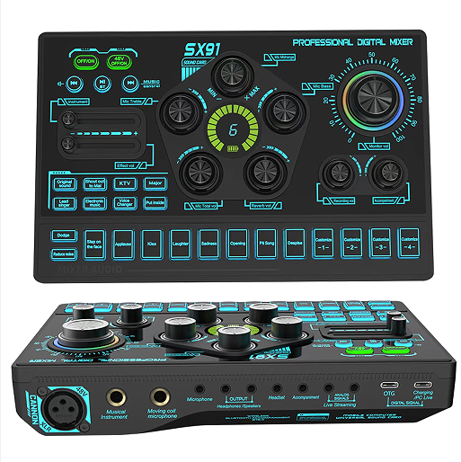 SX91 Sound Card Professional Digital Mixer Live Sound Card Live