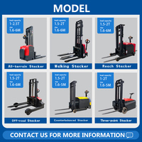 Nouveau mini-élévateur de 1 tonne, auto-chargeur, pour la vente au détail, la manutention et l'expédition, chariot élévateur hydraulique portable électrique, transpalette