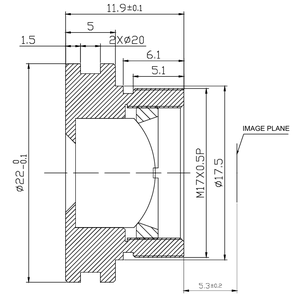 Tầm nhìn ban đêm phạm vi nhiệt hồng ngoại ống kính chính xác đánh bóng dia6mm Độ phân giải cao truyền qua nhiệt Máy ảnh ống kính - Product Image 4