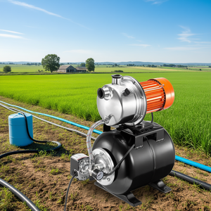 Pompe électrique pour puits peu profond 1HP 1000GPH, pompe d'irrigation monophasée avec réservoir sous pression, construction en acier inoxydable - Product Image 2