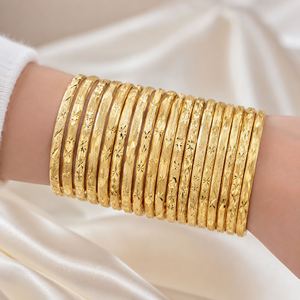 Quality Jewelry Brass 22k Gold Plated <b>Bangles</b> with Charm New Wide Designs US Made Claw Setting for Women - Product Image 1