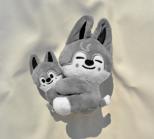 Nouvel animal en peluche doux de dessin animé Stray Kids, Bbokari Leebit Wolf Chan Puppym, cadeau pour enfants, adultes et fans, fabriqué en coton PP - Product Image 5