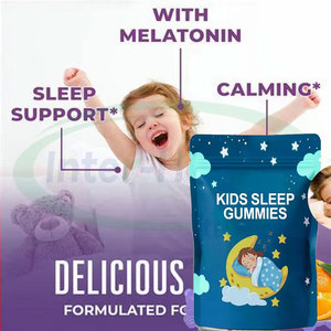 Gummies de sommeil naturelles végétaliennes OEM sans mélatonine, complément de sommeil Halal, vitamines 10mg 20mg, gummies de mélatonine pour <span class=keywords><strong>enfants</strong></span> - Product Image 2
