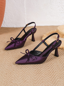 Scarpe da Donna con Tacco Alto e Cinturino Posteriore, Punta Affusolata, Fibbia Metallica Regolabile, Design con Tacco a Campana per Serate, Feste, Casual e Appuntamenti - Product Image 5