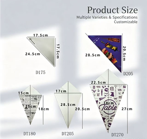 Cônes <span class=keywords><strong>en</strong></span> <span class=keywords><strong>papier</strong></span> pour frites, 8,5 oz, fabrication européenne de qualité supérieure, jetables, pour la restauration - Product Image 6