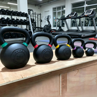 Ensemble de Kettlebells en Fonte Gravées Kg/Lb, Revêtement Poudré, pour la Musculation en Gros