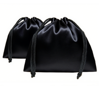 Sac de rangement pour vêtements de mode en satin extra large personnalisé, impression de logo, housse anti-poussière, sacs à cordon réutilisables